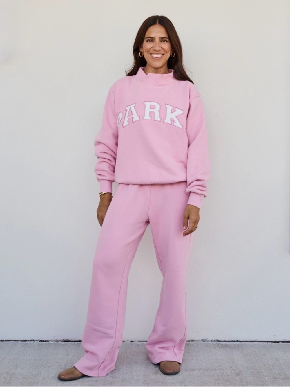 PARKE- Varsity Mockneck - Fairy + White. (New release) (Sold out)